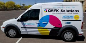 The CMYK Solutions repair van